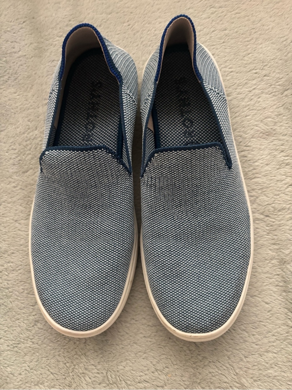 Women’s Slip-On Knit Casual Shoes - Blue